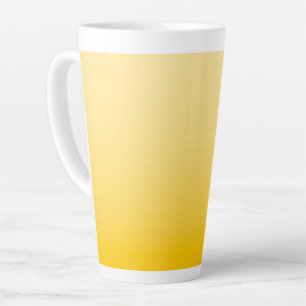 Caneca De Café Latte HUMOR DE PRIMAVERA – Amarelo Pastel profundo a c