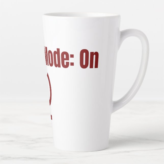 Caneca De Café Latte Hustle Mode On Mug  (Direita)