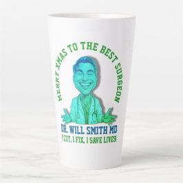 Caneca De Café Latte I cut, I fix, I save lives  MERRY XMAS TO SURGEON