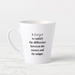 Caneca De Café Latte I Design Latte Mug
