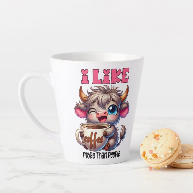 Caneca De Café Latte I Like Coffee More Than People  (In Situ)