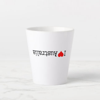 Caneca De Café Latte I Love Australia