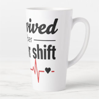 Caneca De Café Latte I Survived Another 12-Hour Shift Nurse Coffee Mug