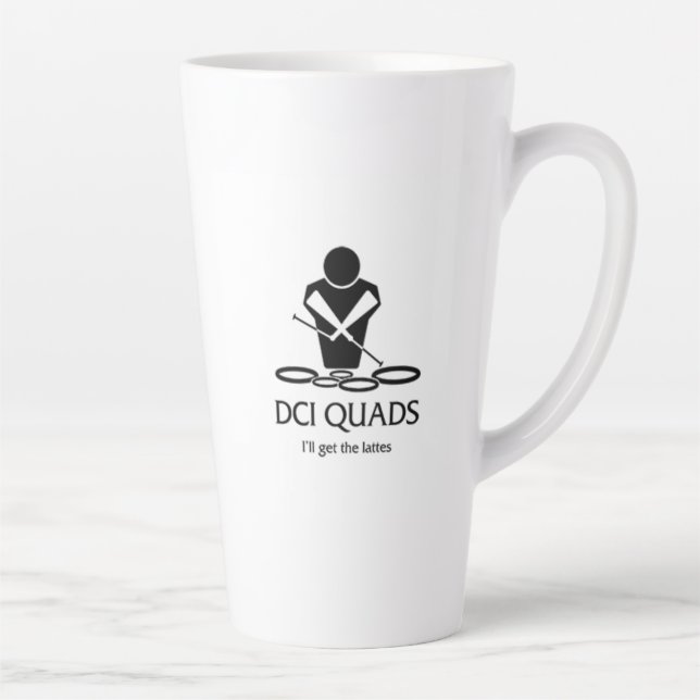 Caneca De Café Latte ICD QUADS - Vou pegar os lattes (Direita)