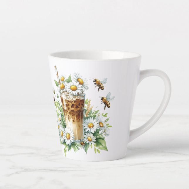 Caneca De Café Latte Iced Coffee and Bees (Direita)