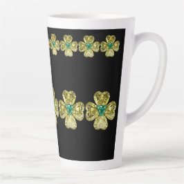 Caneca De Café Latte ícones de gemas 