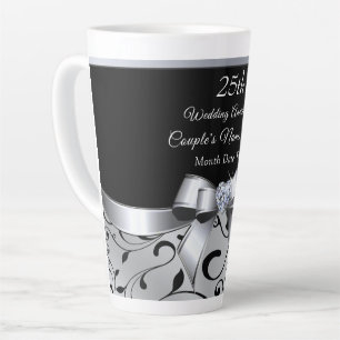 Caneca De Café Latte Ideias de presentes de 25 de aniversário para amig