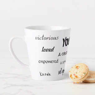 Caneca De Café Latte Identidade em Cristo Mug