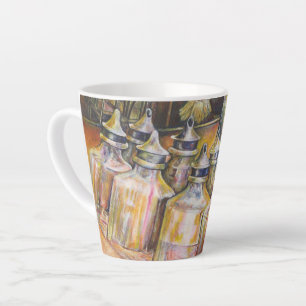 Caneca De Café Latte Ideografia da luz Ouro