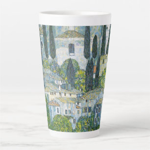 Caneca De Café Latte Igreja (Kirche) em Cassone de Gustav Klimt