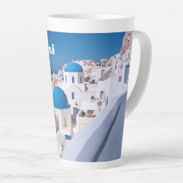 Caneca De Café Latte ilha de Santorini, Grécia