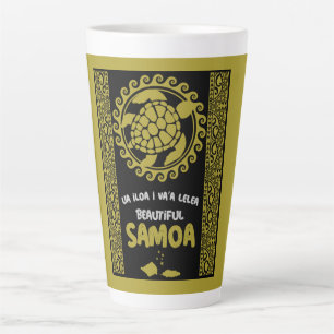 Caneca De Café Latte Ilha Samoa