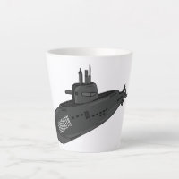 Ilustração de desenho animado submarino