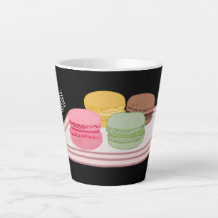 Caneca De Café Latte Ilustração de desenho de Macaron