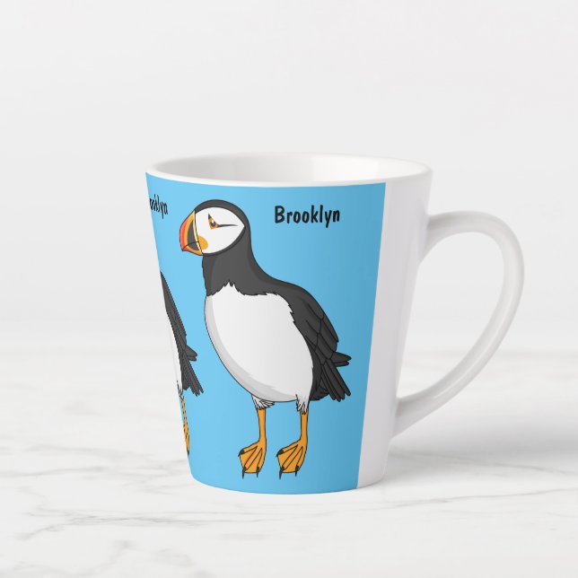 Caneca De Café Latte Ilustração de sopro no Atlântico (Direita)