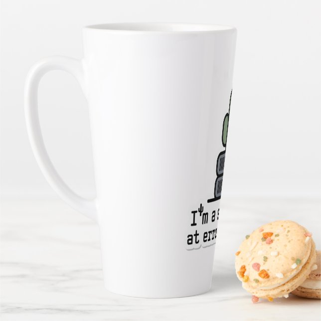 Caneca De Café Latte I'm a Succulent at Error Handling Sticker - (In Situ)