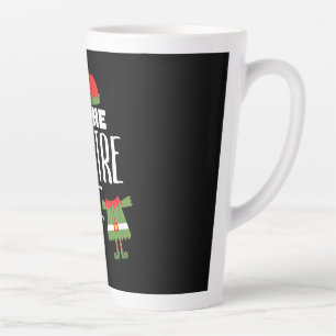 Caneca De Café Latte Im Actres Elf Coincidindo Com A Tripulação Em Ação
