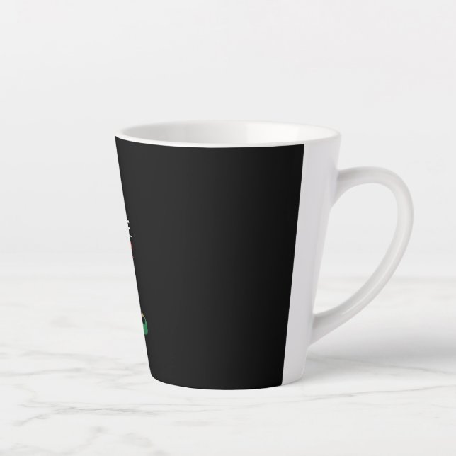 Caneca De Café Latte Im Ator Elf - Familiar de Natal (Direita)