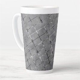 Caneca De Café Latte Imagem da cinza dividida em retângulos, fio de bri