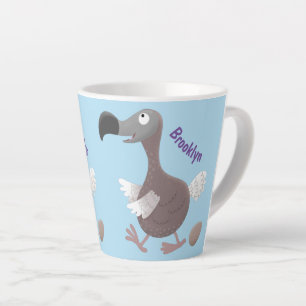 Caneca De Café Latte Imagem engraçada de desenho animado de pássaro d