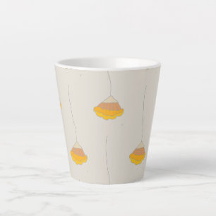Caneca De Café Latte Impressão de chuva popular