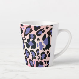Caneca De Café Latte Impressão de coloração aquosa sem costura, desenha