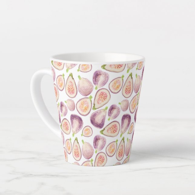 Caneca De Café Latte Impressão de Fig Mug (Ângulo esquerdo)