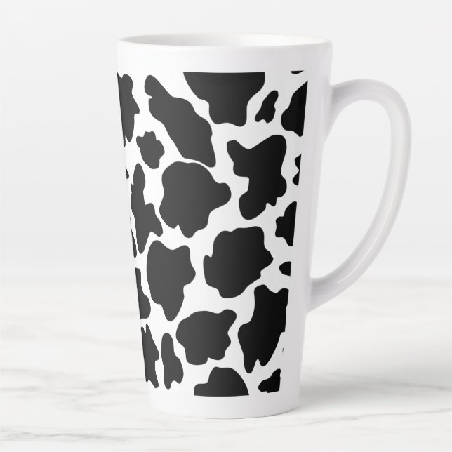 Caneca De Café Latte Impressão de vaca (Direita)