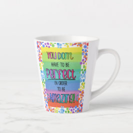 Caneca De Café Latte Incrível arco-íris Inspiracional