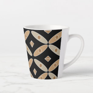 Caneca De Café Latte indonésio Batik Mug