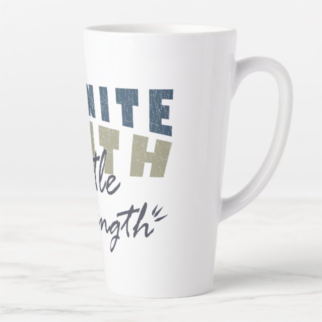 Caneca De Café Latte Infinite Truth, Gentle Strength Mugs & Cups (Direita)