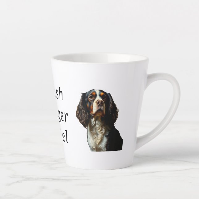 Caneca De Café Latte Inglês Springer Spaniel (Direita)