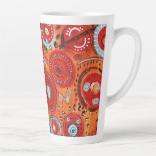 Caneca De Café Latte Iniciando Lâmpada