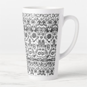 Caneca De Café Latte Insetos e Bugs