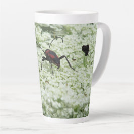 Caneca De Café Latte Insetos em Elderflower