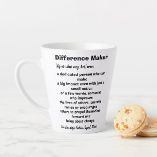 Caneca De Café Latte Inspiração de Definição de Criador de Diferença