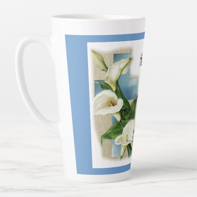 Caneca De Café Latte Inspiração Ele Me Fez Valer (Esquerda)