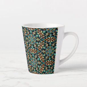 Caneca De Café Latte Inspiração Mandala 6