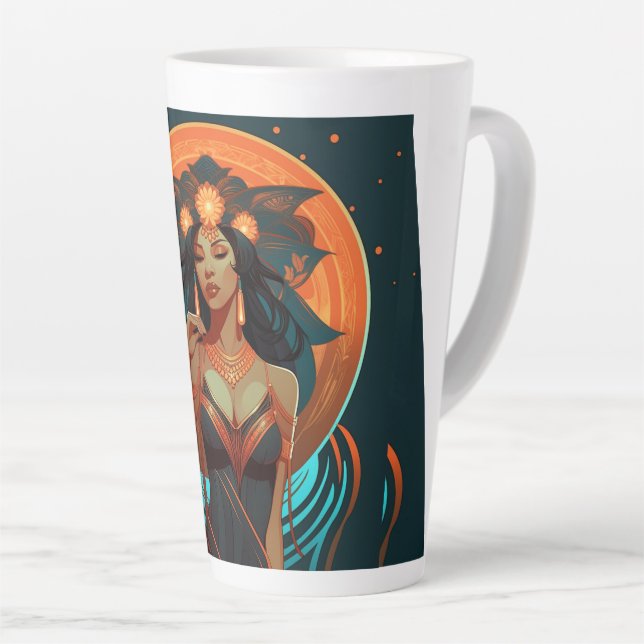 CANECA DE CAFÉ LATTE INSPIRAÇÃO NATIVA #2 (Ângulo direito)