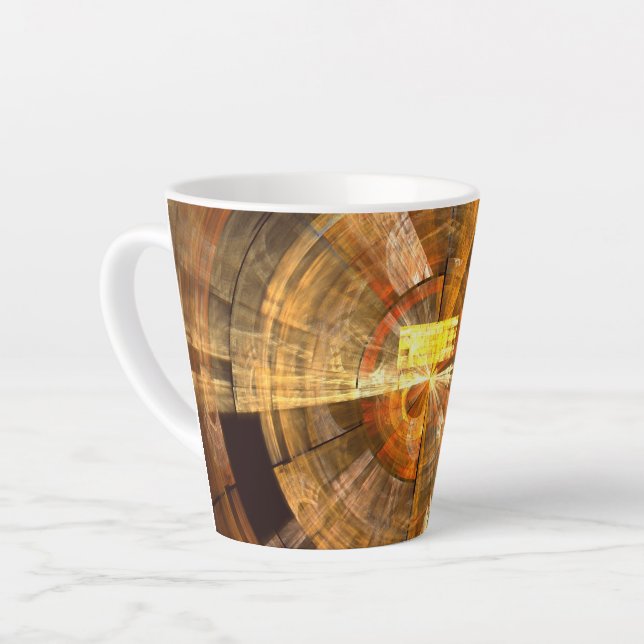 Caneca De Café Latte Integridade Abstrato Art (Ângulo esquerdo)