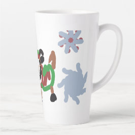 Caneca De Café Latte Inverno de cabra