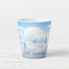 Caneca De Café Latte Inverno - Feliz Natal