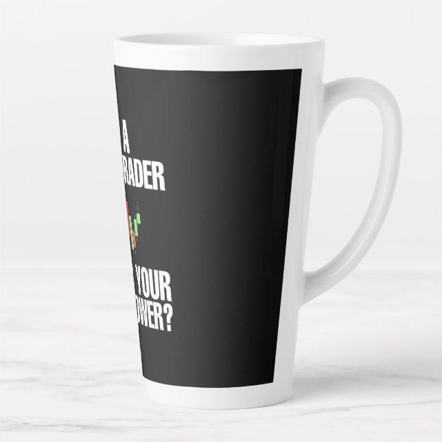 Caneca De Café Latte Investidor Sou Um Forex Trader (Direita)
