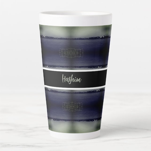 Caneca De Café Latte Iraque Antigo Bagdá rio forat 1970 (Frente)