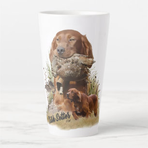Caneca De Café Latte Irish Setter, Woodcock para caçar, Art