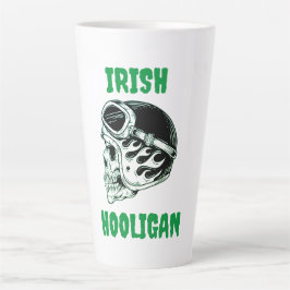 Caneca De Café Latte Irlandês Hooligan Biker Latte Mug