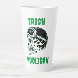 Caneca De Café Latte Irlandês Hooligan Biker Latte Mug