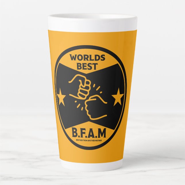 Caneca De Café Latte Irmão De Outra Mãe (Frente)
