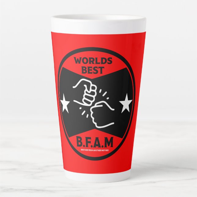 Caneca De Café Latte Irmão De Outra Mãe (Frente)