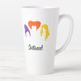 Caneca De Café Latte Irmãs! Pôco de Foco Parecido Cãozinho